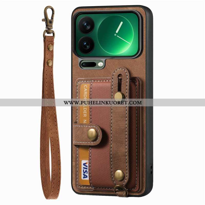 Kuori Xiaomi 17 Pro Korttipidike Ja Jalustan Tukijalka