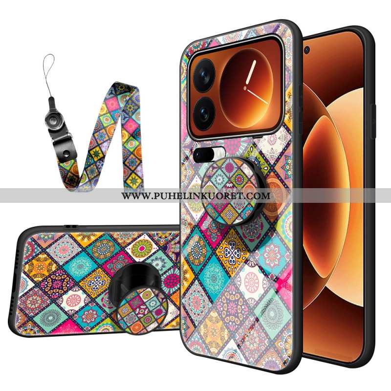 Kuori Xiaomi 17 Pro Karkaistusta Lasista Valmistettu Jalusta Ja Nauha Suojakuori