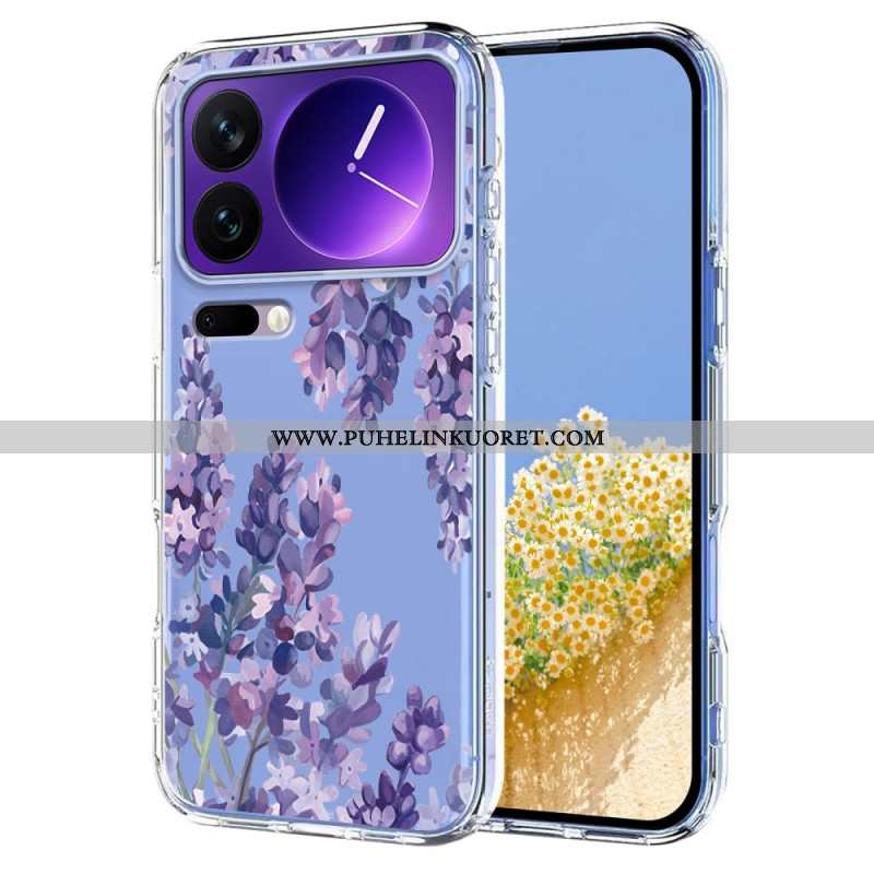 Kuori Xiaomi 17 Pro Läpinäkyvät Perhoset Ja Kukat Suojakuori