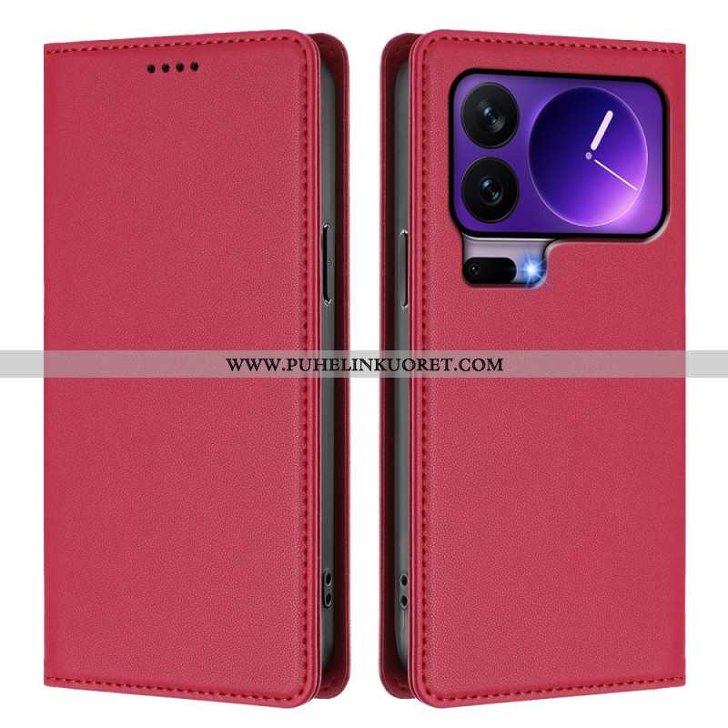 Nahkakotelo Xiaomi 17 Pro Magneettinen Suljin Ja Rfid-suojaus