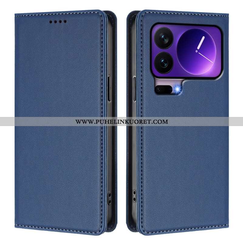 Nahkakotelo Xiaomi 17 Pro Magneettinen Suljin Ja Rfid-suojaus