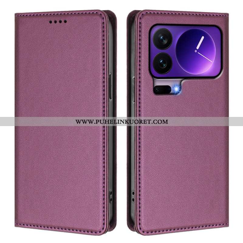 Nahkakotelo Xiaomi 17 Pro Magneettinen Suljin Ja Rfid-suojaus