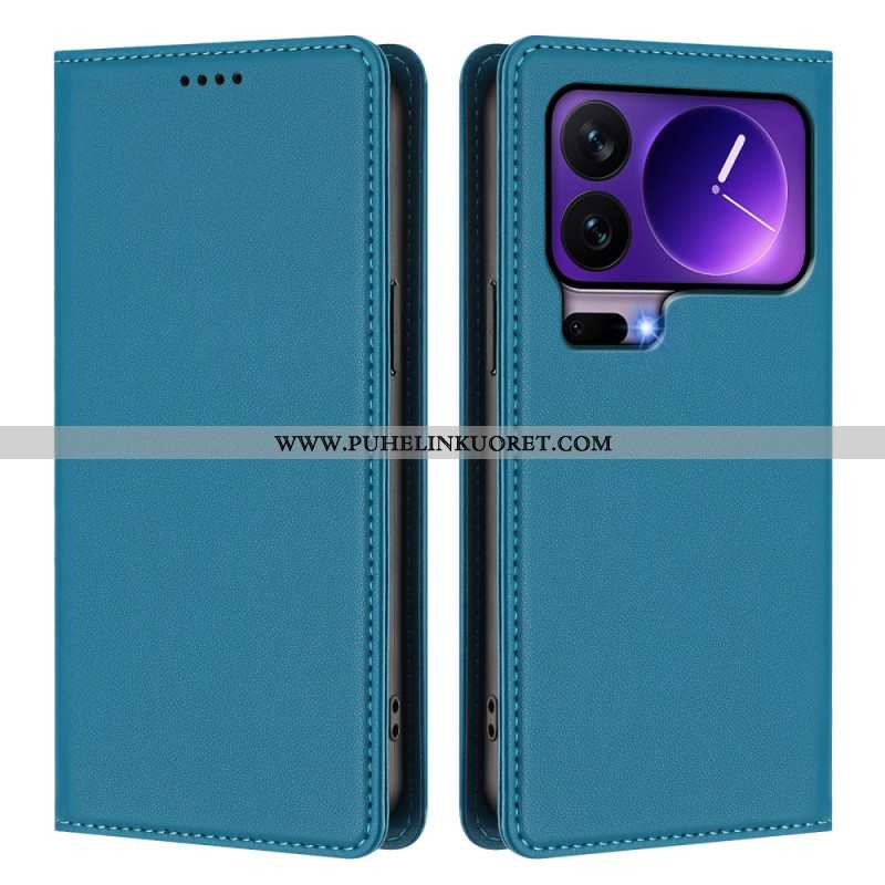 Nahkakotelo Xiaomi 17 Pro Magneettinen Suljin Ja Rfid-suojaus