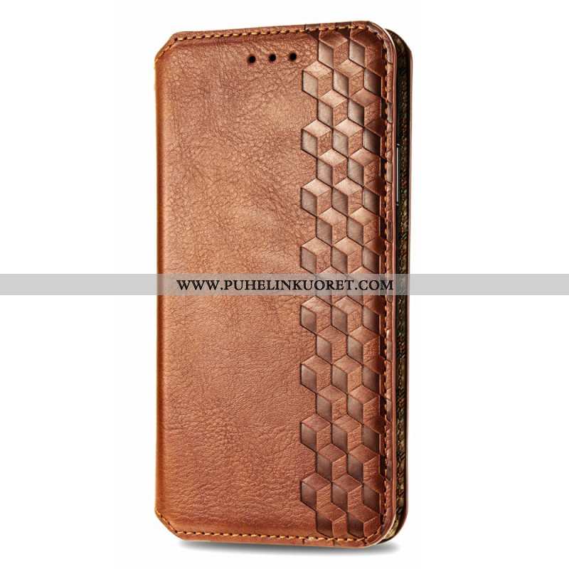 Nahkakotelo Xiaomi 17 Pro Puhelinkuoret Vintage-timanttikuvio