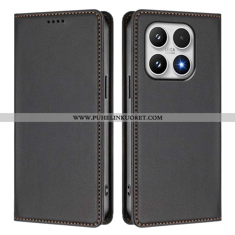 Nahkakotelo Xiaomi 17 Magneettinen Suljin Ja Rfid-suojaus