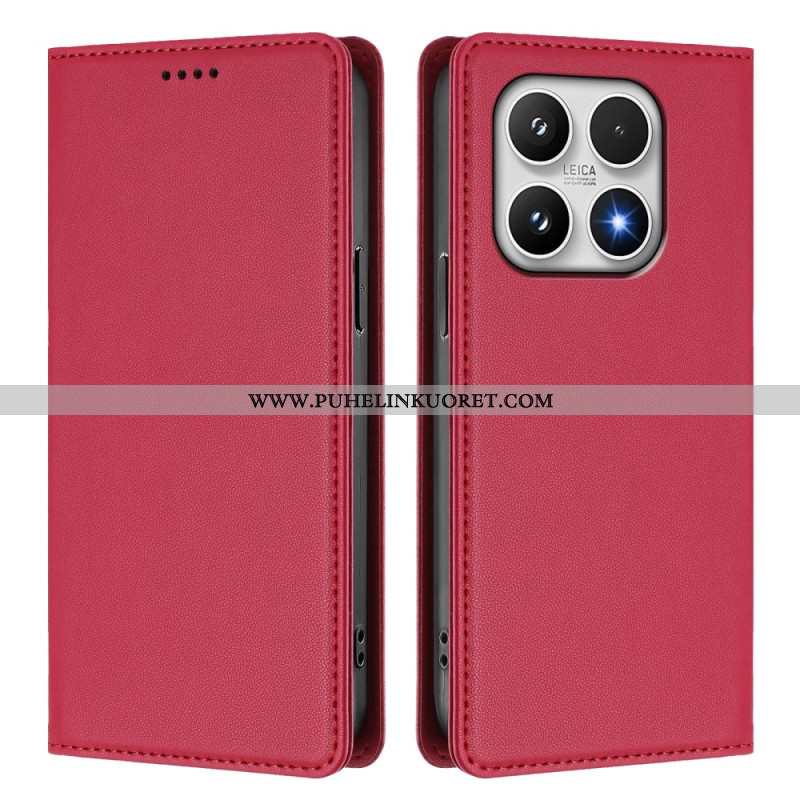 Nahkakotelo Xiaomi 17 Magneettinen Suljin Ja Rfid-suojaus