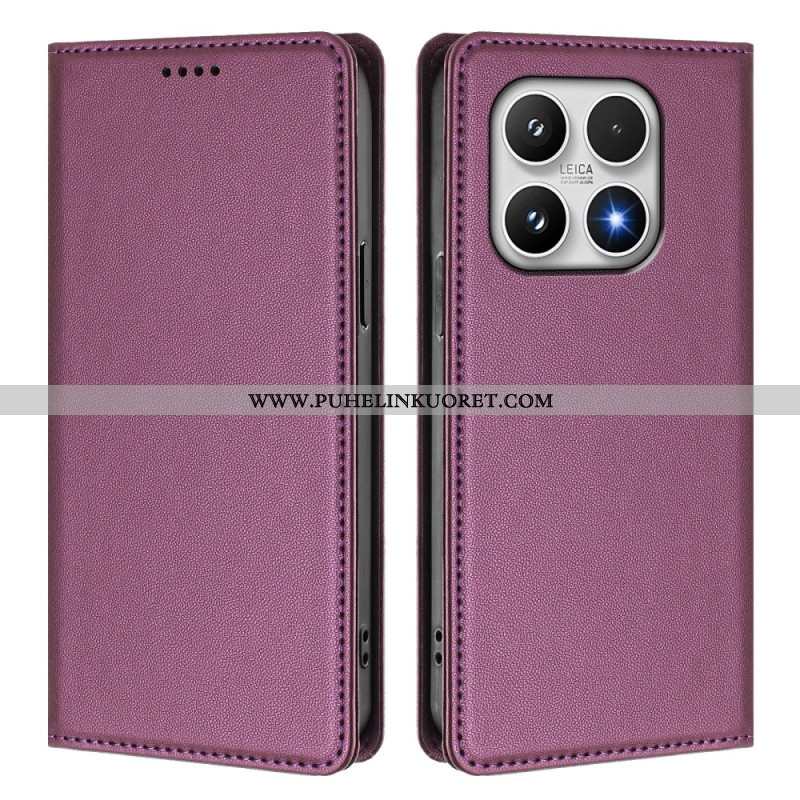 Nahkakotelo Xiaomi 17 Magneettinen Suljin Ja Rfid-suojaus