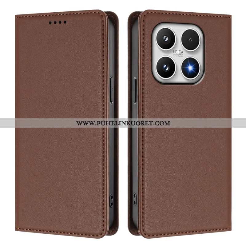 Nahkakotelo Xiaomi 17 Magneettinen Suljin Ja Rfid-suojaus