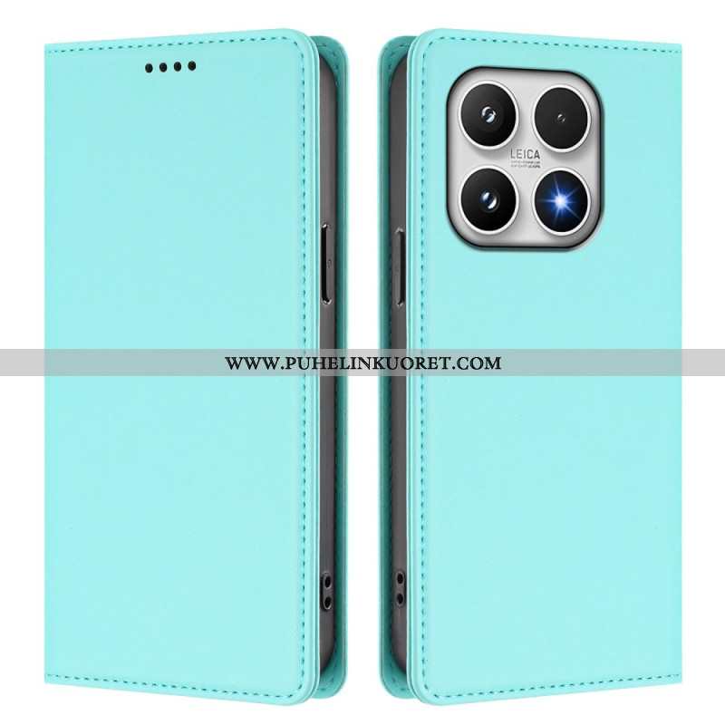 Nahkakotelo Xiaomi 17 Magneettinen Suljin Ja Rfid-suojaus