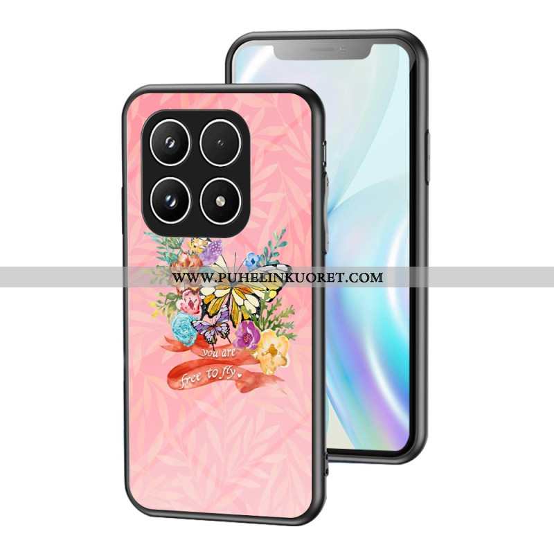 Kuori Xiaomi 17 Karkaistua Lasia Perhoskuvio