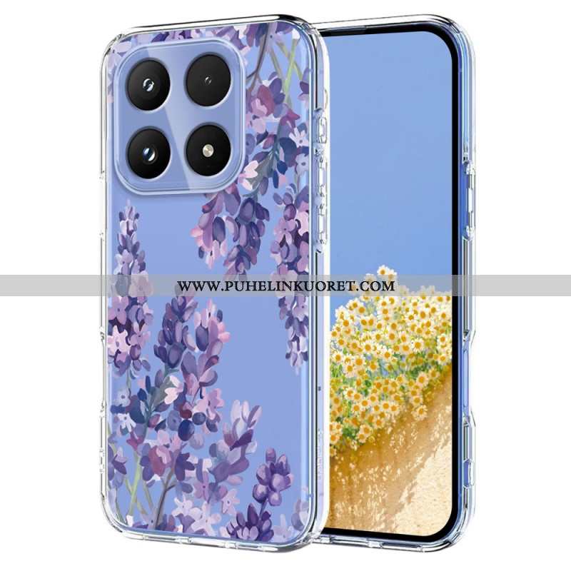 Kuori Xiaomi 17 Perhosia Ja Kukkia