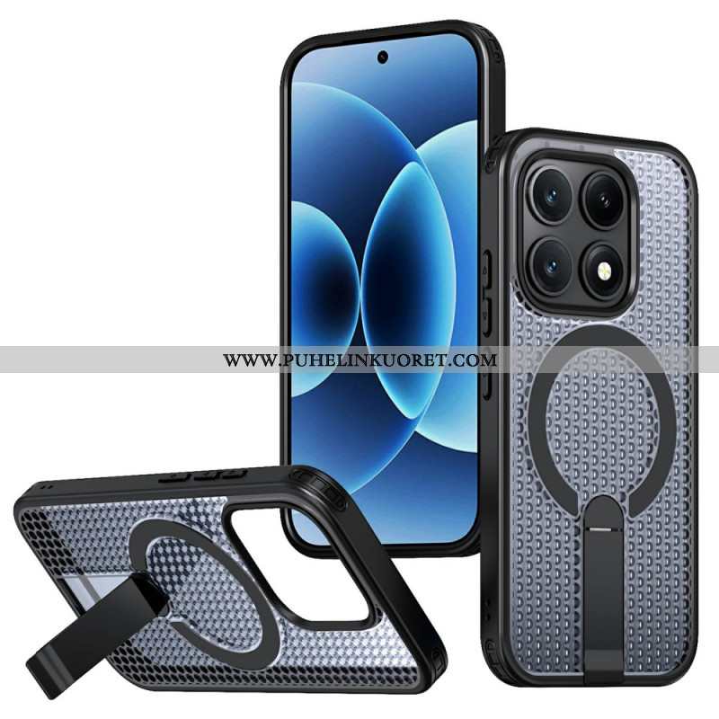 Kuori Xiaomi 17 Magneettinen Ruudukkokuvio Ja Tukijalka