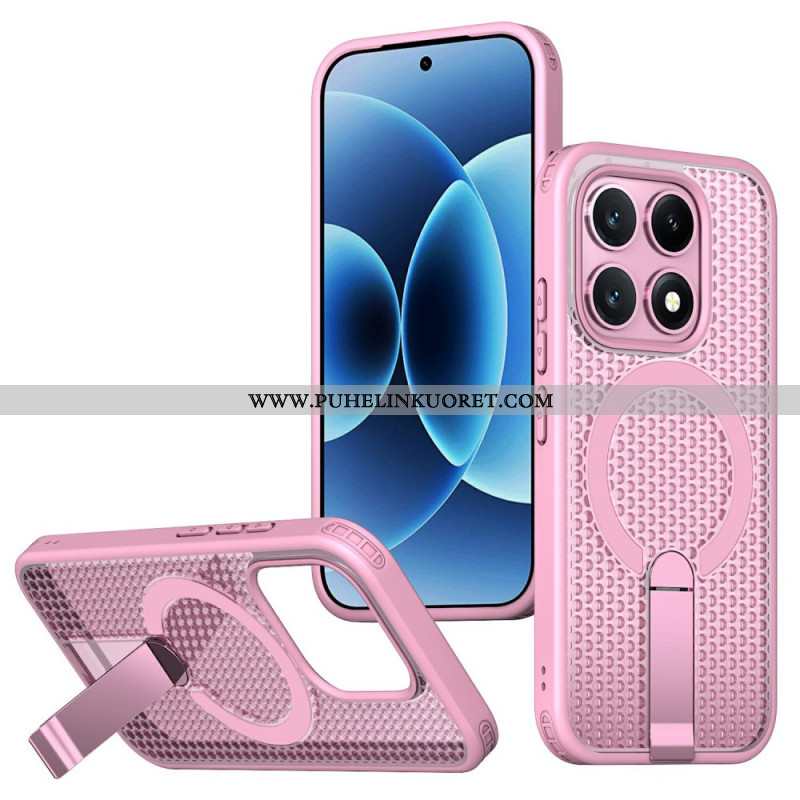 Kuori Xiaomi 17 Magneettinen Ruudukkokuvio Ja Tukijalka