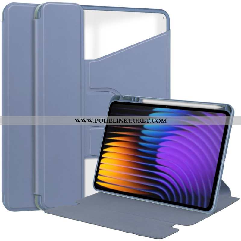 Kotelot Xiaomi Pad 7 / 7 Pro Nahkakuvioinen Ja Kääntyvä Jalusta