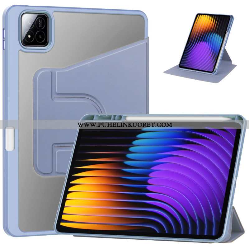 Kotelot Xiaomi Pad 7 / 7 Pro Nahkakuvioinen Ja Kääntyvä Jalusta