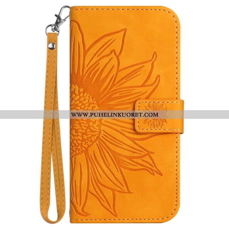 Kuoret Xiaomi Redmi Note 14 4g Auringonkukkakuvio Ja Kaulanauha
