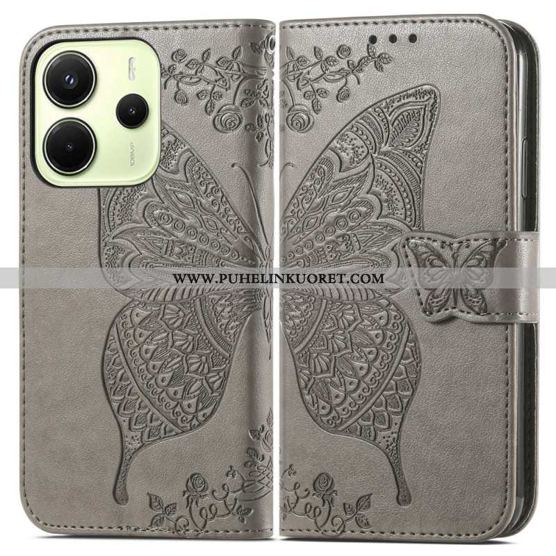 Nahkakotelo Xiaomi Redmi Note 14 4g Barokkityylinen Perhonen