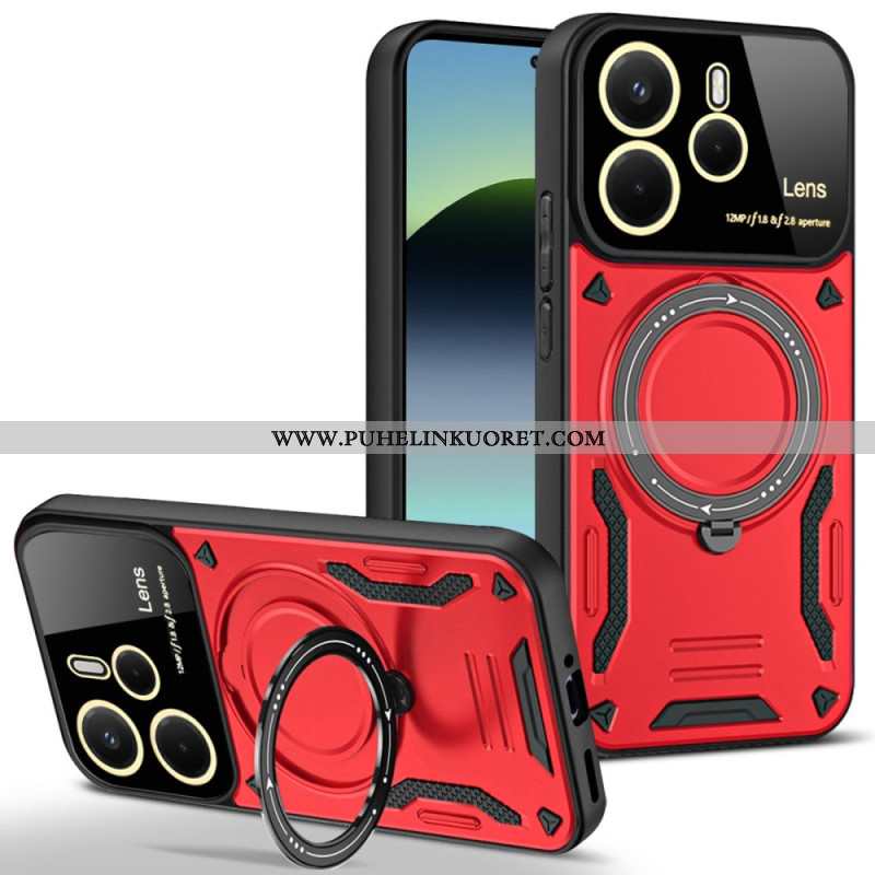 Kuori Xiaomi Redmi Note 14 4g Magneettisesti Pyörivä Jalusta Suojakuori