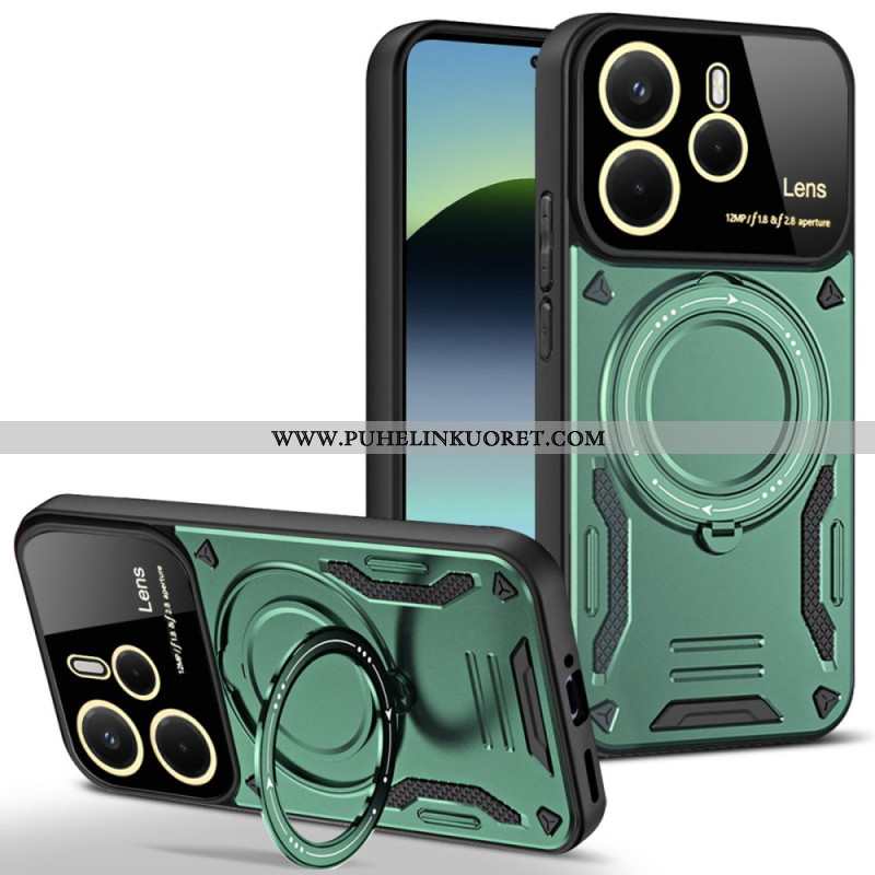 Kuori Xiaomi Redmi Note 14 4g Magneettisesti Pyörivä Jalusta Suojakuori