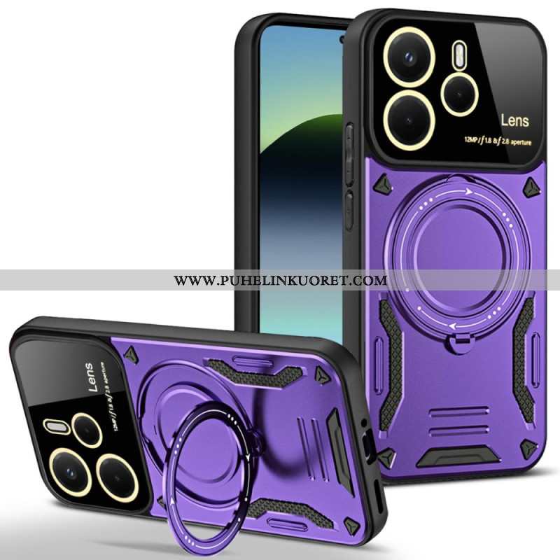 Kuori Xiaomi Redmi Note 14 4g Magneettisesti Pyörivä Jalusta Suojakuori