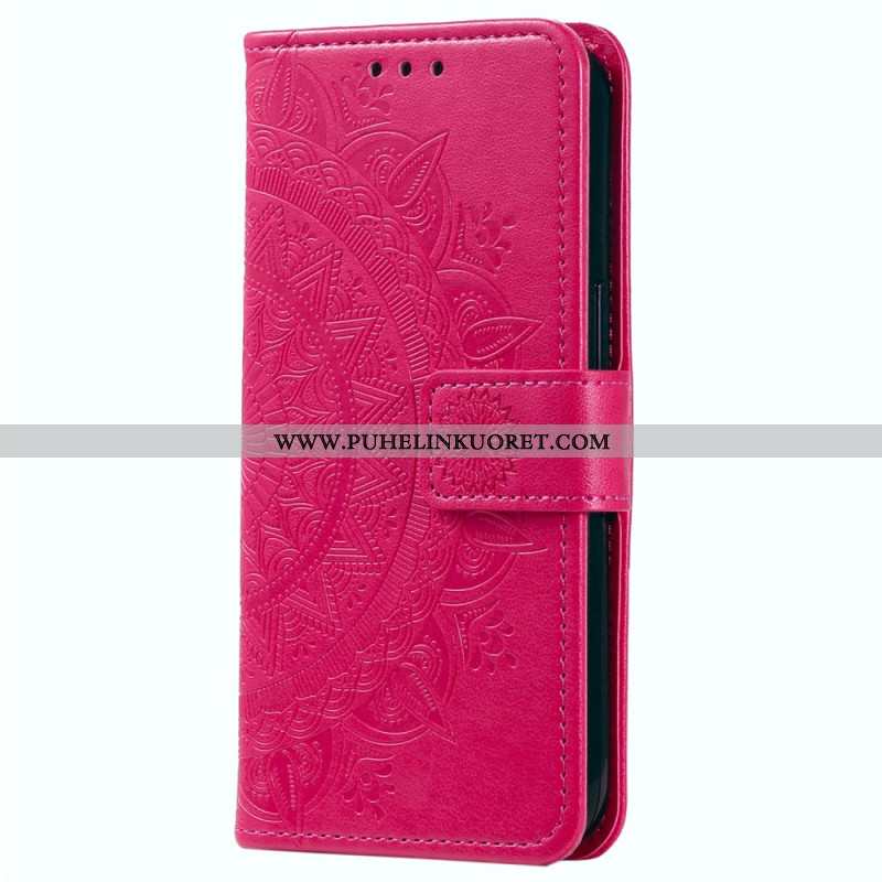 Nahkakotelo Xiaomi Redmi Note 14 4g Mandala-aurinko