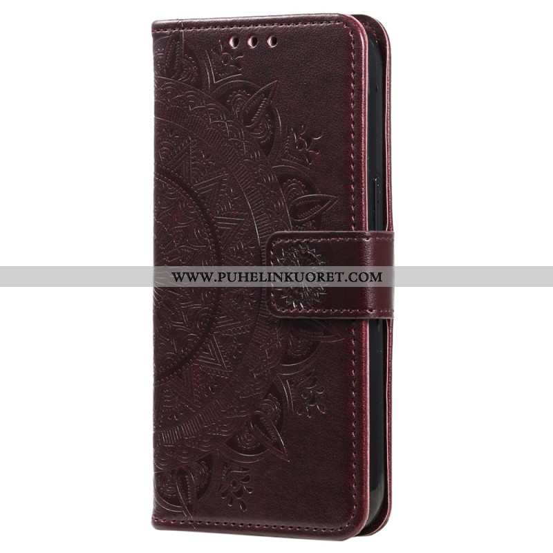 Nahkakotelo Xiaomi Redmi Note 14 4g Mandala-aurinko