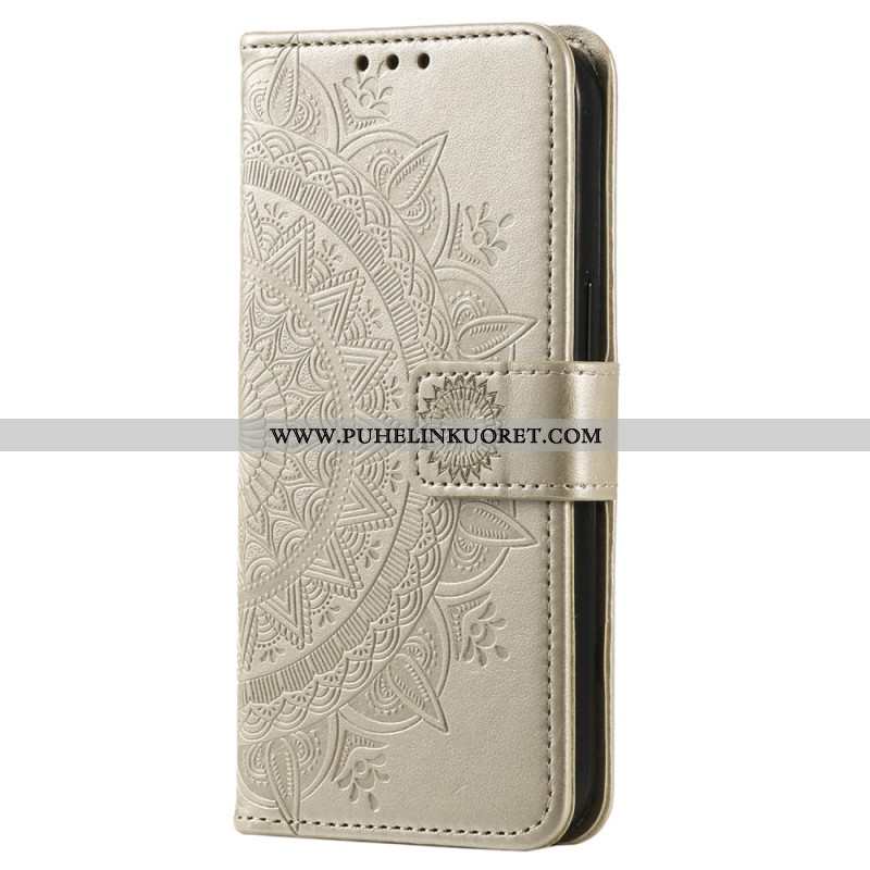 Nahkakotelo Xiaomi Redmi Note 14 4g Mandala-aurinko