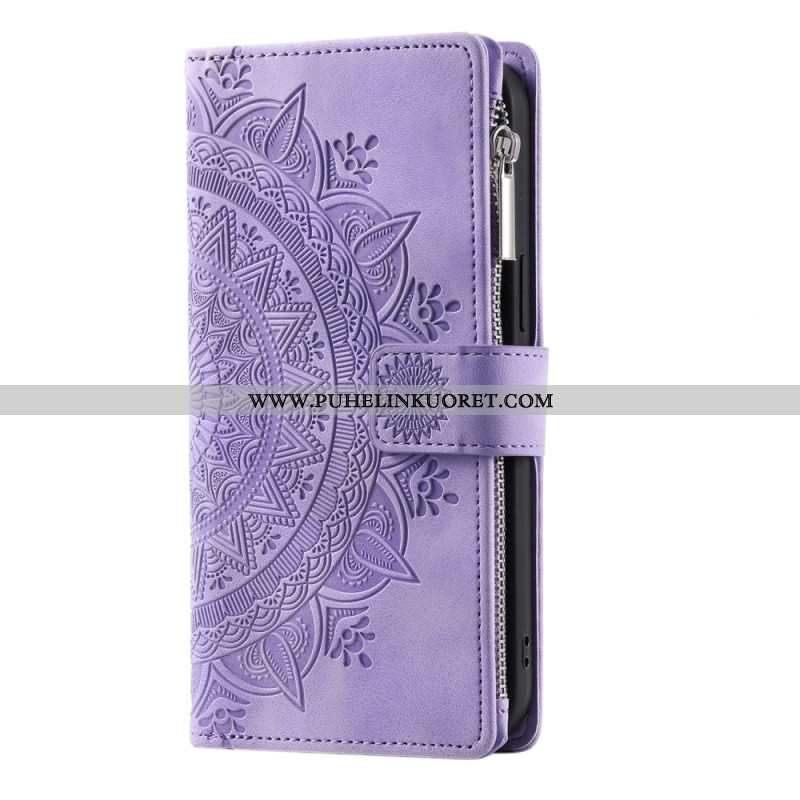 Kotelot Xiaomi Redmi Note 14 5g Mandala-aurinko-mokkanahkakuvio