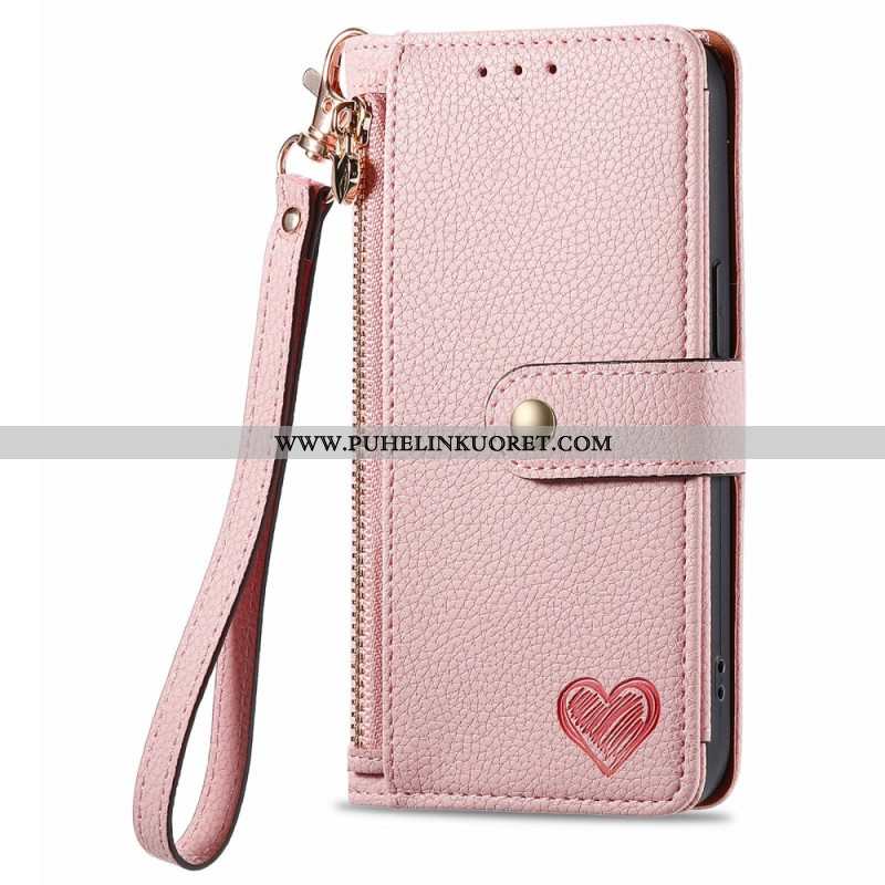 Kotelot Xiaomi Redmi Note 14 5g Puhelinkuoret Rfid-suoja Lompakolla Ja Rfid-vetoketjutaskulla