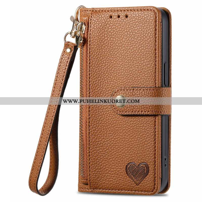 Kotelot Xiaomi Redmi Note 14 5g Puhelinkuoret Rfid-suoja Lompakolla Ja Rfid-vetoketjutaskulla