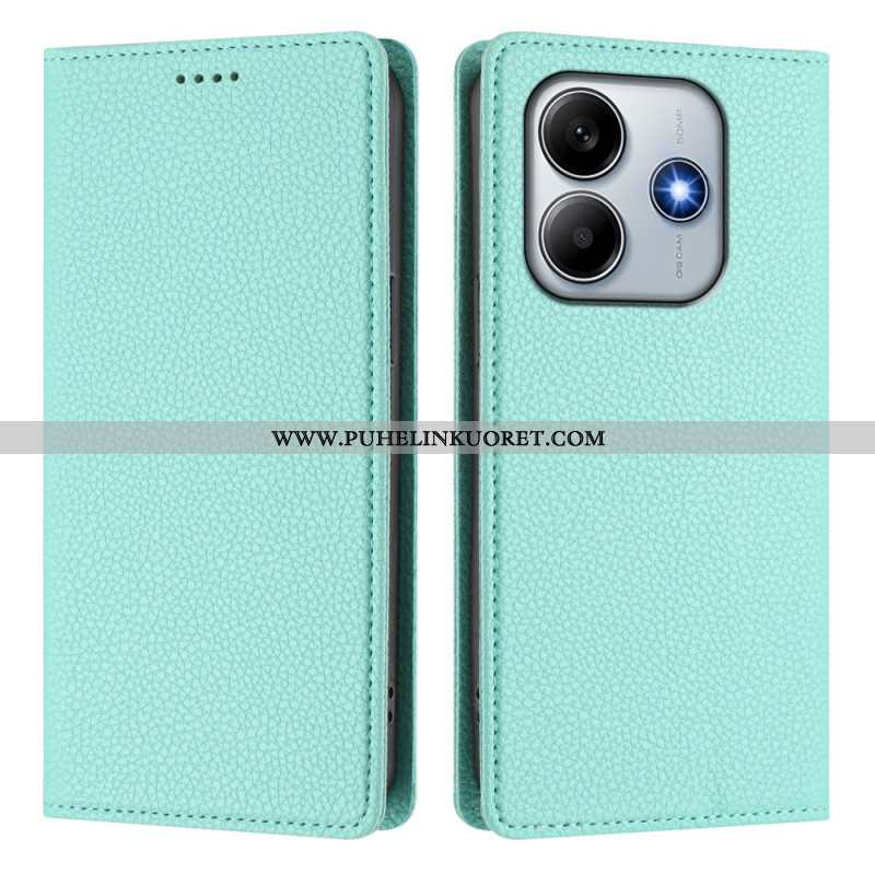 Nahkakotelo Xiaomi Redmi Note 14 5g Nahkaefekti Rfid-esto