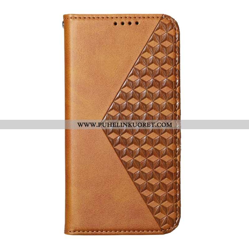 Nahkakotelo Xiaomi Redmi Note 14 5g Timanttikuvio