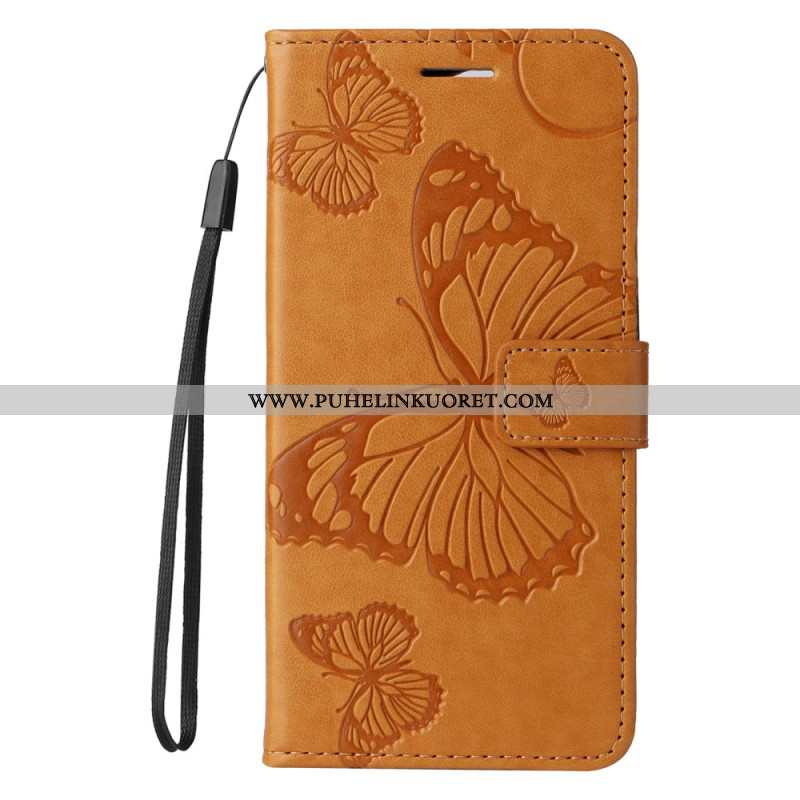 Kotelot Xiaomi Redmi Note 14 5g Jättiläisperhoset Hihnalla Suojakuori