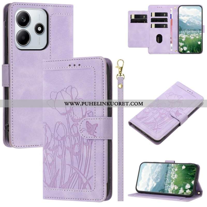 Kuoret Xiaomi Redmi Note 14 5g 5 Kortin Lokeron Lompakko