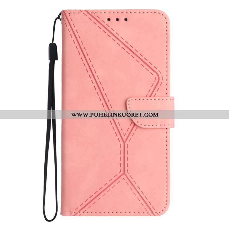 Nahkakotelo Xiaomi Redmi Note 14 5g Hihnan Linjat Ja Vetimet