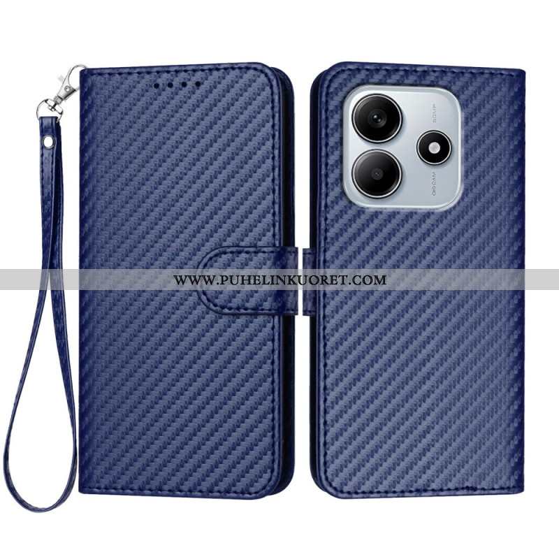 Nahkakotelo Xiaomi Redmi Note 14 5g Hiilikuitu