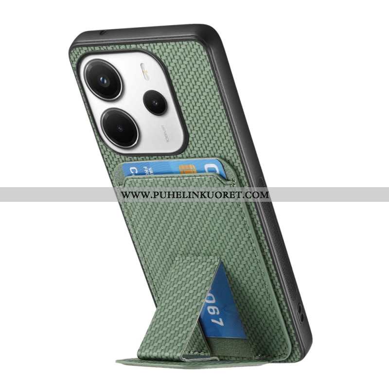 Puhelinkuoret Xiaomi Redmi Note 14 5g Hiilikuitukuvioinen Korttikotelo