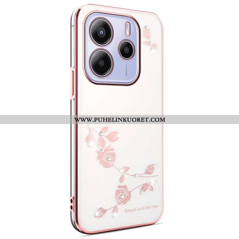 Kuori Xiaomi Redmi Note 14 5g Kadem Kukkia Ja Strasseja