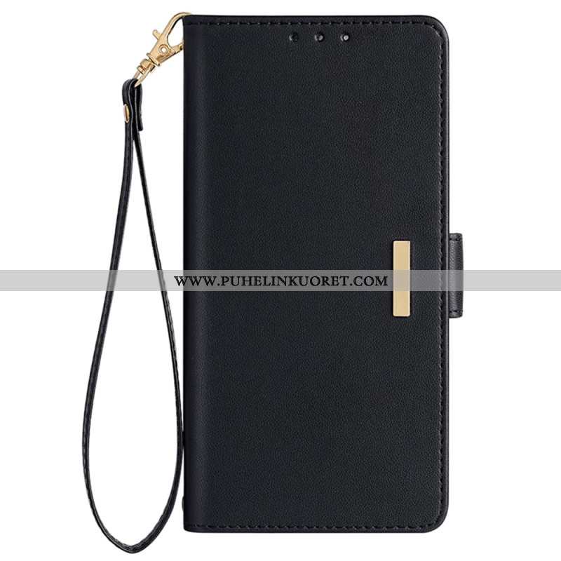 Kotelot Xiaomi Redmi Note 14 5g Rfid-suojausteknologialla Ja Kultaisella Soljella