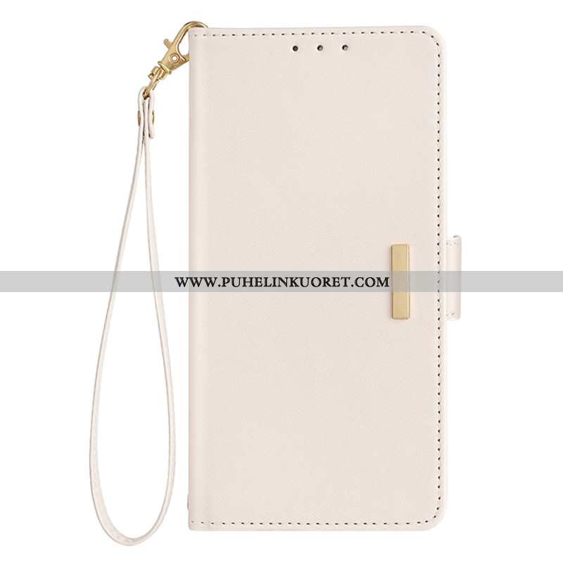 Kotelot Xiaomi Redmi Note 14 5g Rfid-suojausteknologialla Ja Kultaisella Soljella