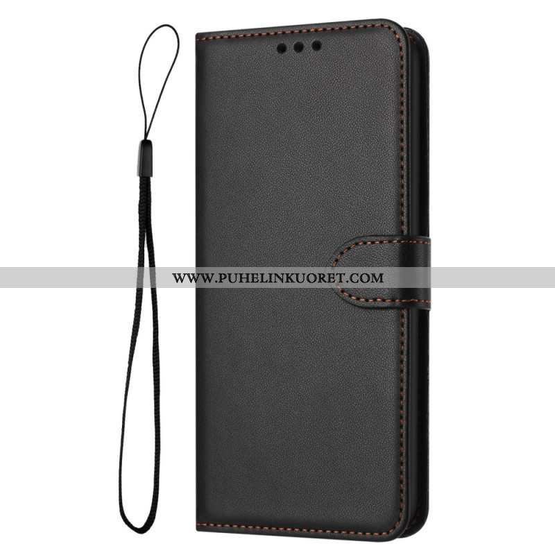 Kotelot Xiaomi Redmi Note 14 5g Klassinen Keinonahka Hihnalla