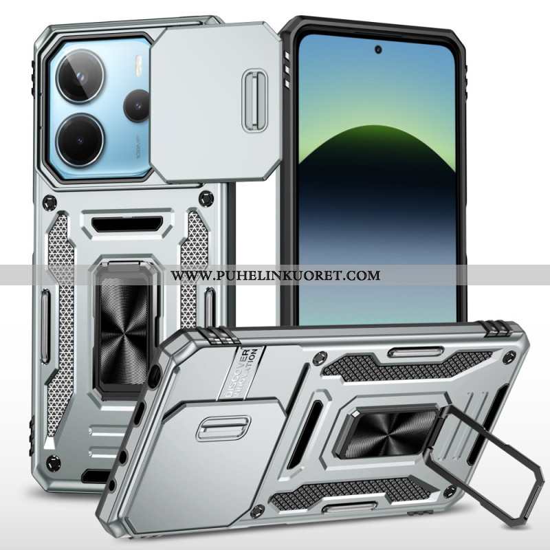 Kuori Xiaomi Redmi Note 14 5g Erittäin Kestävä Jalustalla Ja Linssinsuojalla