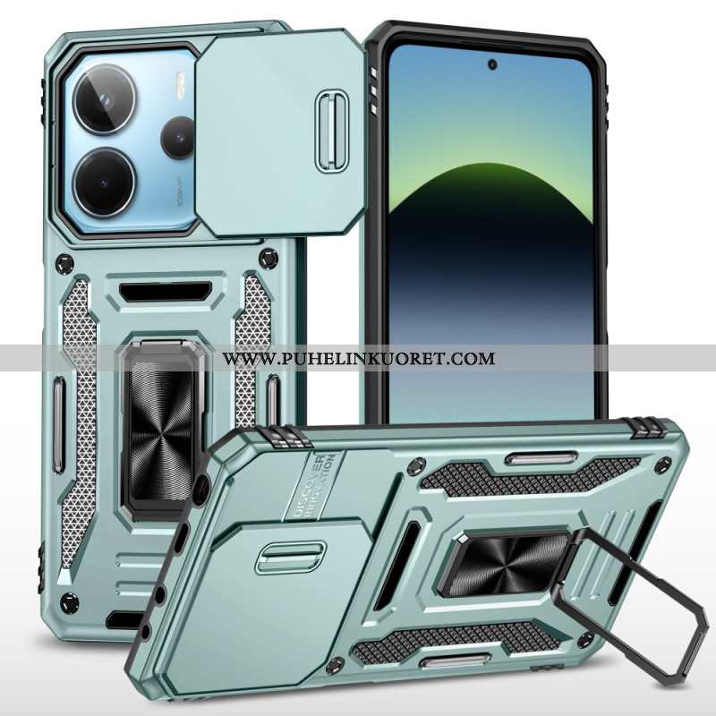 Kuori Xiaomi Redmi Note 14 5g Erittäin Kestävä Jalustalla Ja Linssinsuojalla