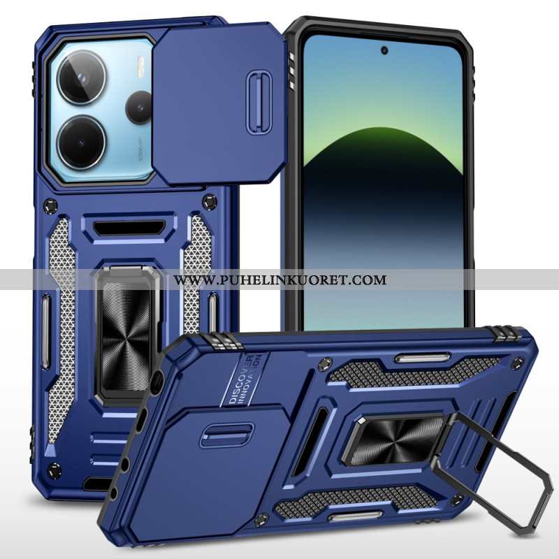 Kuori Xiaomi Redmi Note 14 5g Erittäin Kestävä Jalustalla Ja Linssinsuojalla