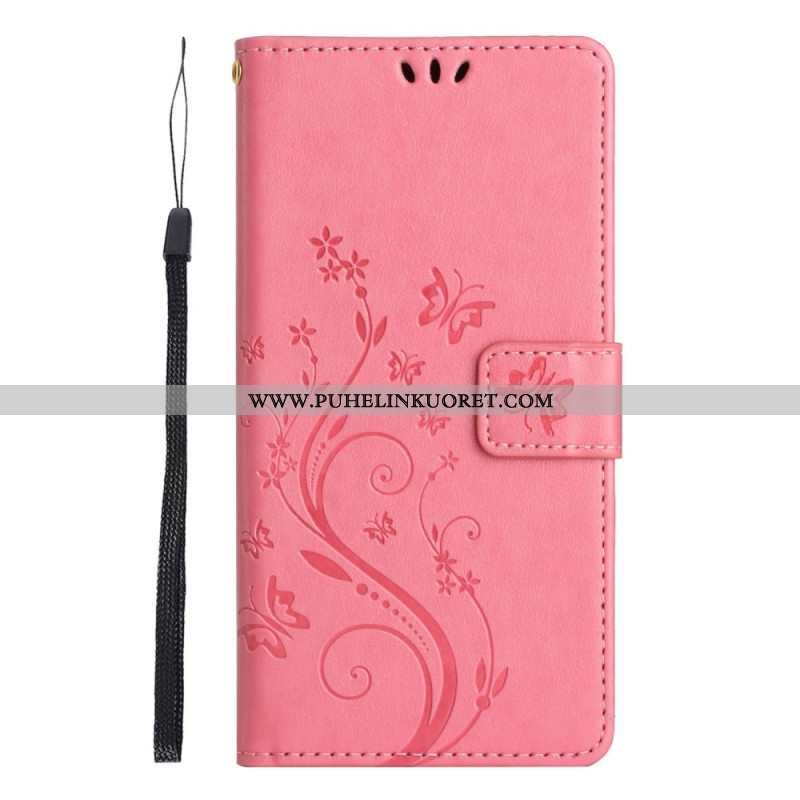 Kotelot Xiaomi Redmi Note 14 5g Kukkia Ja Perhosia