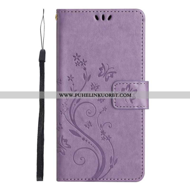 Kotelot Xiaomi Redmi Note 14 5g Kukkia Ja Perhosia