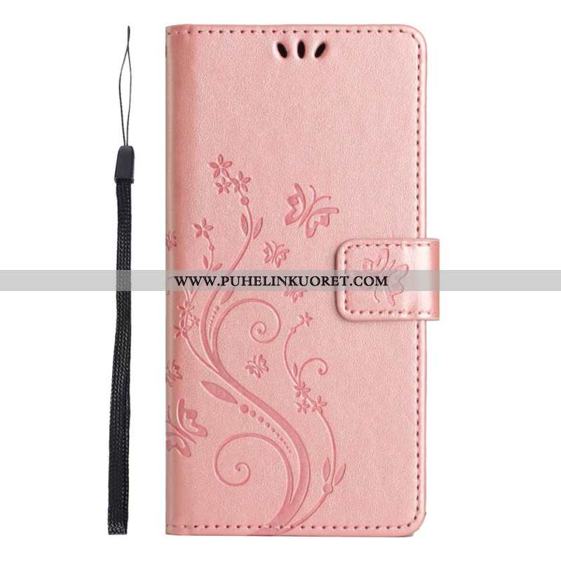 Kotelot Xiaomi Redmi Note 14 5g Kukkia Ja Perhosia