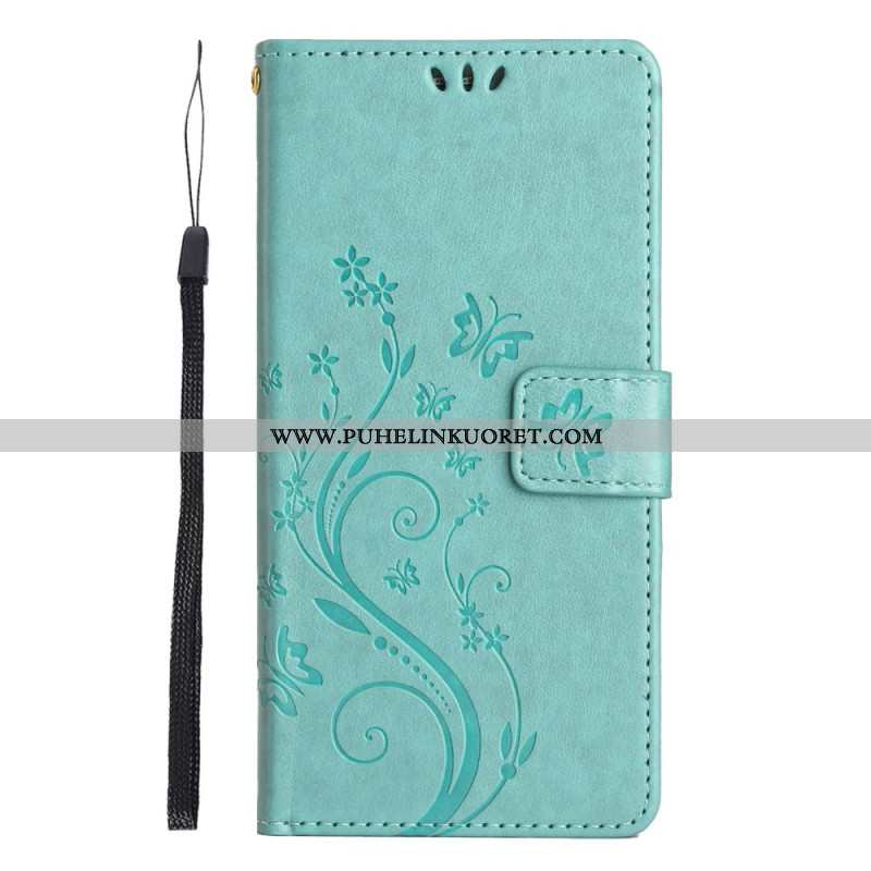 Kotelot Xiaomi Redmi Note 14 5g Kukkia Ja Perhosia