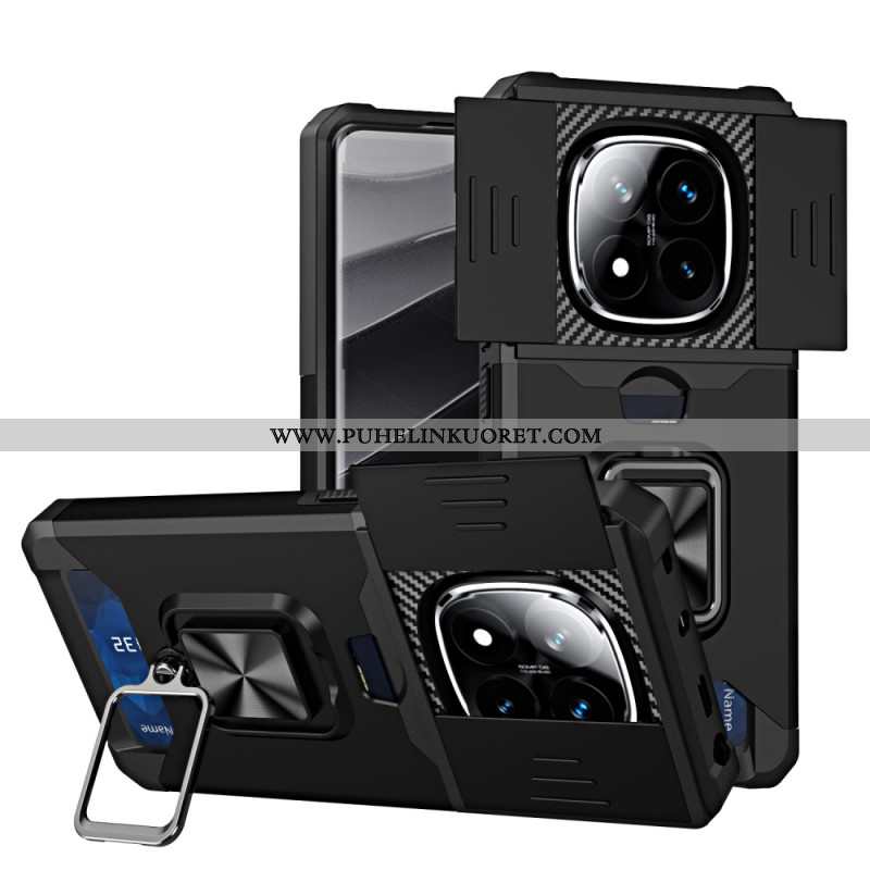 Kuori Xiaomi Redmi Note 14 Pro 4g Linssinsuojus Ja Korttikotelo Suojakuori