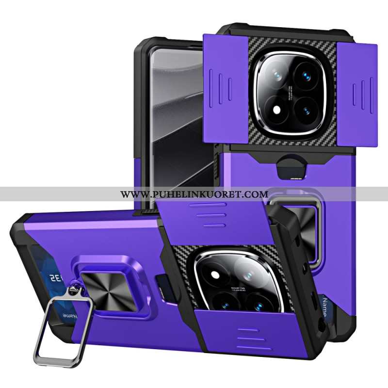 Kuori Xiaomi Redmi Note 14 Pro 4g Linssinsuojus Ja Korttikotelo Suojakuori